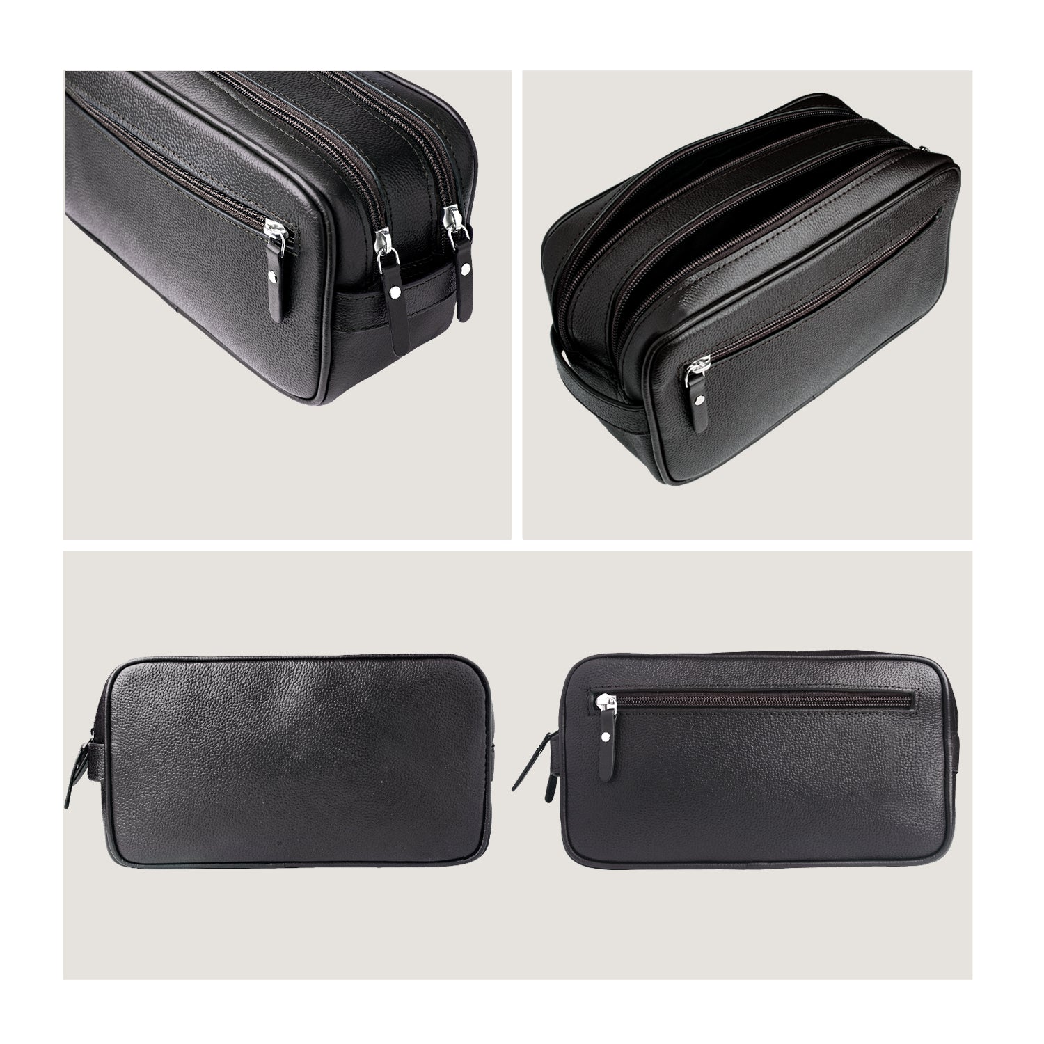 Orneli - Toiletry bag - Unisex - Full grain premium leather