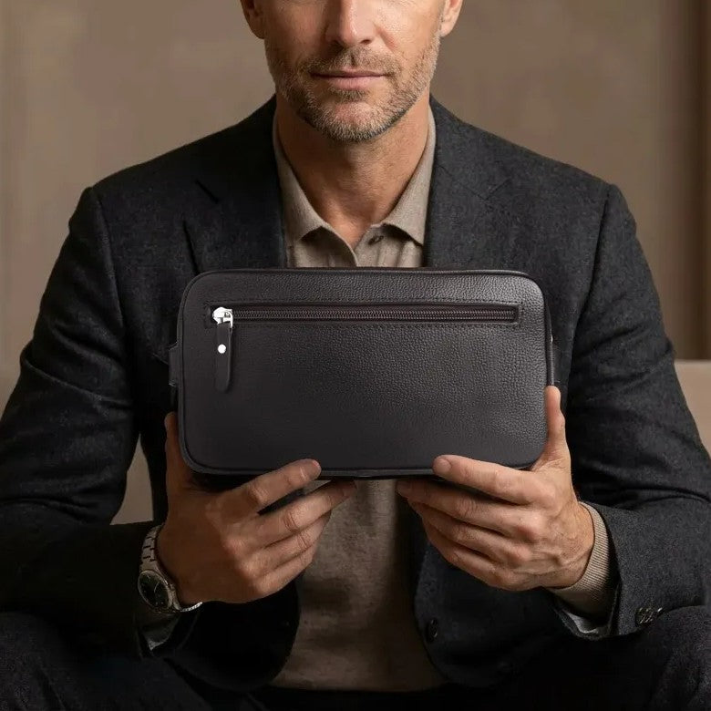 Orneli - Toiletry bag - Unisex - Full grain premium leather