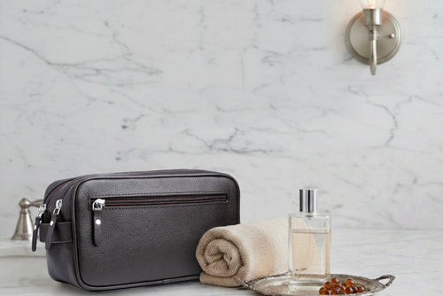 Orneli - Toiletry bag - Unisex - Full grain premium leather